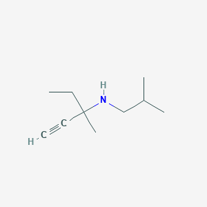 molecular formula C10H19N B15262292 (3-Methylpent-1-yn-3-yl)(2-methylpropyl)amine 