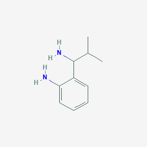 molecular formula C10H16N2 B1526230 2-(1-Amino-2-methylpropyl)aniline CAS No. 574739-92-7
