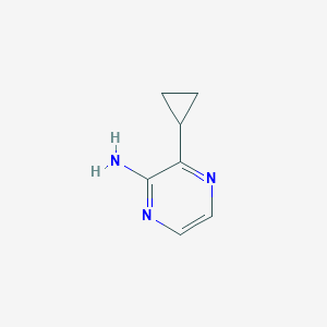 molecular formula C7H9N3 B1526232 3-Cyclopropylpyrazin-2-amine CAS No. 1190969-76-6