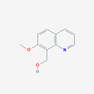 molecular formula C11H11NO2 B15262349 (7-Methoxyquinolin-8-yl)methanol 