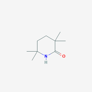 molecular formula C9H17NO B15262378 3,3,6,6-Tetramethylpiperidin-2-one 