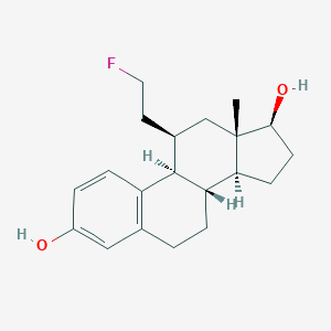 molecular formula C20H27FO2 B152624 11-(2-Fluoroethyl)estra-1,3,5(10)-triene-3,17-diol CAS No. 129000-35-7