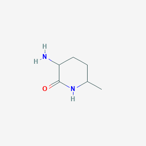 molecular formula C6H12N2O B1526248 3-氨基-6-甲基哌啶-2-酮 CAS No. 45673-16-3