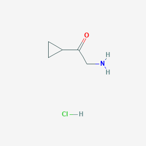 molecular formula C5H10ClNO B1526249 2-Amino-1-cyclopropylethan-1-one hydrochloride CAS No. 119902-27-1
