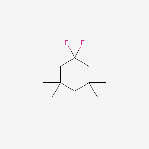 molecular formula C10H18F2 B15262490 1,1-Difluoro-3,3,5,5-tetramethylcyclohexane 