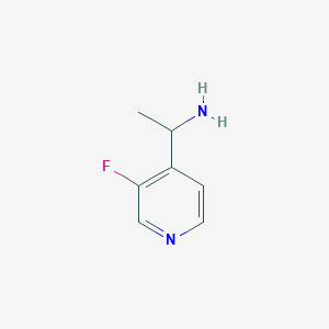 molecular formula C7H9FN2 B1526250 1-(3-Fluoropyridin-4-yl)ethan-1-amine CAS No. 1270361-88-0