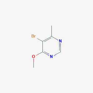 molecular formula C6H7BrN2O B1526251 5-Bromo-4-methoxy-6-methylpyrimidine CAS No. 4319-87-3