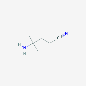 molecular formula C6H12N2 B1526253 4-Amino-4-methylpentanenitrile CAS No. 1265634-34-1