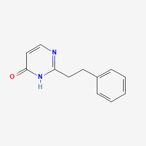 molecular formula C12H12N2O B15262536 2-(2-Phenylethyl)-3,4-dihydropyrimidin-4-one 