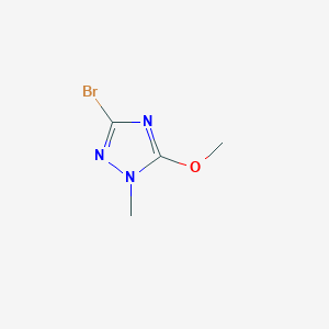 molecular formula C4H6BrN3O B1526254 3-Bromo-5-methoxy-1-methyl-1H-1,2,4-triazole CAS No. 1306739-06-9