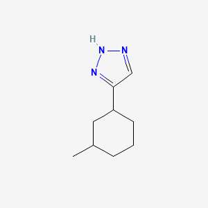 molecular formula C9H15N3 B15262546 4-(3-Methylcyclohexyl)-2H-1,2,3-triazole 