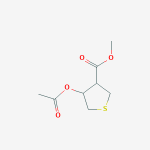 molecular formula C8H12O4S B1526255 4-Acetoxy-tetrahydro-thiophene-3-carboxylic acid methyl ester CAS No. 1208081-85-9