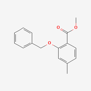 molecular formula C16H16O3 B1526259 Methyl 2-(benzyloxy)-4-methylbenzoate CAS No. 424791-15-1