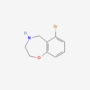 molecular formula C9H10BrNO B15262631 6-Bromo-2,3,4,5-tetrahydro-1,4-benzoxazepine 