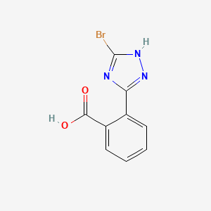 molecular formula C9H6BrN3O2 B1526264 2-(5-溴-1H-1,2,4-三唑-3-基)苯甲酸 CAS No. 1306738-32-8