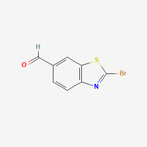 molecular formula C8H4BrNOS B1526268 2-Bromobenzo[d]thiazole-6-carbaldehyde CAS No. 1025452-30-5