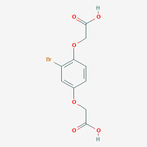 molecular formula C10H9BrO6 B1526279 2,2'-[(2-Bromo-1,4-phenylene)bis(oxy)]diacetic acid CAS No. 84794-73-0
