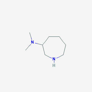 molecular formula C8H18N2 B1526284 N,N-Dimethyl-3-azepanamine CAS No. 933733-52-9