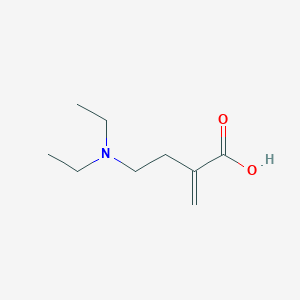 molecular formula C9H17NO2 B15262856 4-(Diethylamino)-2-methylenebutanoic acid CAS No. 1378776-58-9