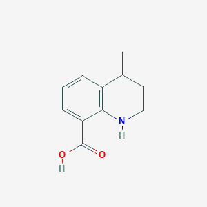 molecular formula C11H13NO2 B1526290 4-Methyl-1,2,3,4-tetrahydroquinoline-8-carboxylic acid CAS No. 1332627-31-2