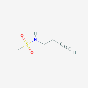 molecular formula C5H9NO2S B1526291 N-(丁-3-炔-1-基)甲磺酰胺 CAS No. 1207840-15-0