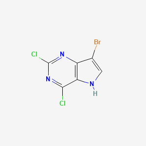 7-Bromo-2,4-dichloro-5H-pyrrolo[3,2-d]pyrimidine