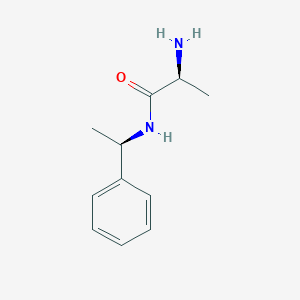molecular formula C11H16N2O B15263139 (2S)-2-amino-N-[(1R)-1-phenylethyl]propanamide 
