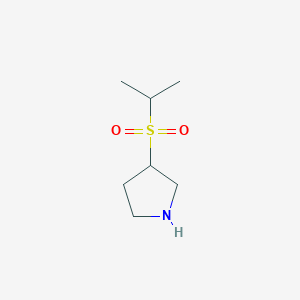 molecular formula C7H15NO2S B15263211 3-(Isopropylsulfonyl)pyrrolidine 
