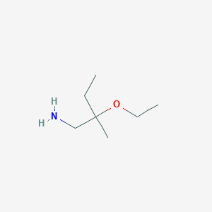 molecular formula C7H17NO B15263263 2-Ethoxy-2-methylbutan-1-amine 