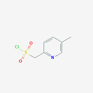 molecular formula C7H8ClNO2S B15263293 (5-Methylpyridin-2-yl)methanesulfonyl chloride 