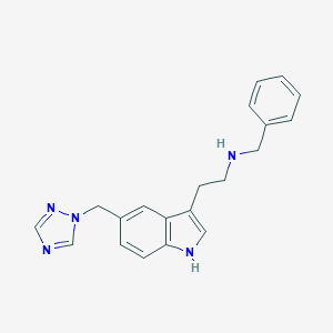 molecular formula C20H21N5 B152633 N10-Didesmethyl N10-Benzyl Rizatriptan CAS No. 144035-40-5