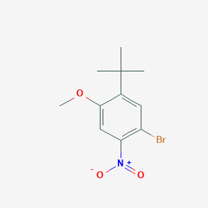 molecular formula C11H14BrNO3 B1526333 1-Bromo-5-(tert-butyl)-4-methoxy-2-nitrobenzene CAS No. 873055-76-6