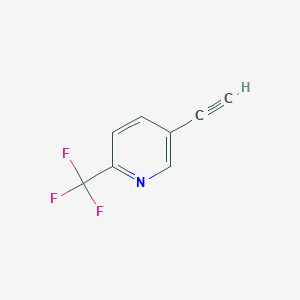 molecular formula C8H4F3N B1526338 5-Ethynyl-2-(trifluoromethyl)pyridine CAS No. 1196155-24-4
