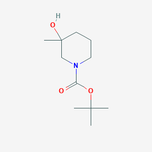 molecular formula C11H21NO3 B1526340 Tert-butyl 3-hydroxy-3-methylpiperidine-1-carboxylate CAS No. 1104083-27-3