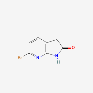 molecular formula C7H5BrN2O B1526351 6-Bromo-1h-pyrrolo[2,3-b]pyridin-2(3h)-one CAS No. 1190322-81-6