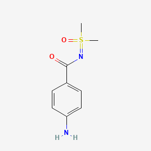 4-amino-N-[dimethyl(oxo)-lambda6-sulfanylidene]benzamide
