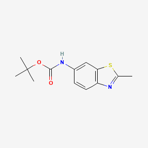 B1526374 tert-butyl N-(2-methyl-1,3-benzothiazol-6-yl)carbamate CAS No. 869096-35-5