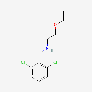 molecular formula C11H15Cl2NO B15263877 [(2,6-Dichlorophenyl)methyl](2-ethoxyethyl)amine 