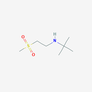 molecular formula C7H17NO2S B1526395 Tert-butyl(2-methanesulfonylethyl)amine CAS No. 1183755-41-0