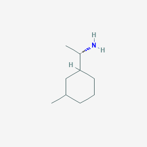 molecular formula C9H19N B15263993 (1S)-1-(3-methylcyclohexyl)ethan-1-amine 