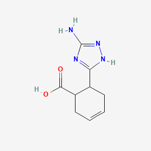 6-(5-amino-1H-1,2,4-triazol-3-yl)cyclohex-3-ene-1-carboxylic acid