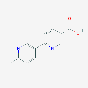 molecular formula C12H10N2O2 B15264029 6-(6-Methylpyridin-3-yl)pyridine-3-carboxylic acid 