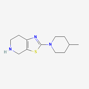 molecular formula C12H19N3S B15264041 4-Methyl-1-{4H,5H,6H,7H-[1,3]thiazolo[5,4-c]pyridin-2-yl}piperidine 