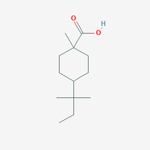 molecular formula C13H24O2 B15264048 1-Methyl-4-(2-methylbutan-2-yl)cyclohexane-1-carboxylic acid 