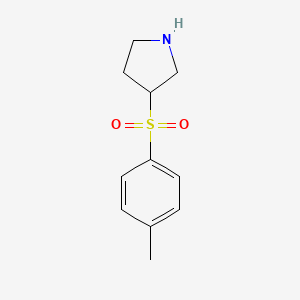 molecular formula C11H15NO2S B15264051 3-(4-Methylbenzenesulfonyl)pyrrolidine 