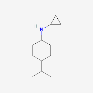 molecular formula C12H23N B15264126 N-cyclopropyl-4-(propan-2-yl)cyclohexan-1-amine 