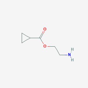 molecular formula C6H11NO2 B15264139 2-Aminoethyl cyclopropanecarboxylate 
