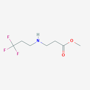 molecular formula C7H12F3NO2 B1526415 Methyl 3-[(3,3,3-trifluoropropyl)amino]propanoate CAS No. 1339406-54-0