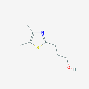 molecular formula C8H13NOS B15264150 3-(Dimethyl-1,3-thiazol-2-YL)propan-1-OL 