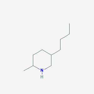 molecular formula C10H21N B15264159 5-Butyl-2-methylpiperidine 